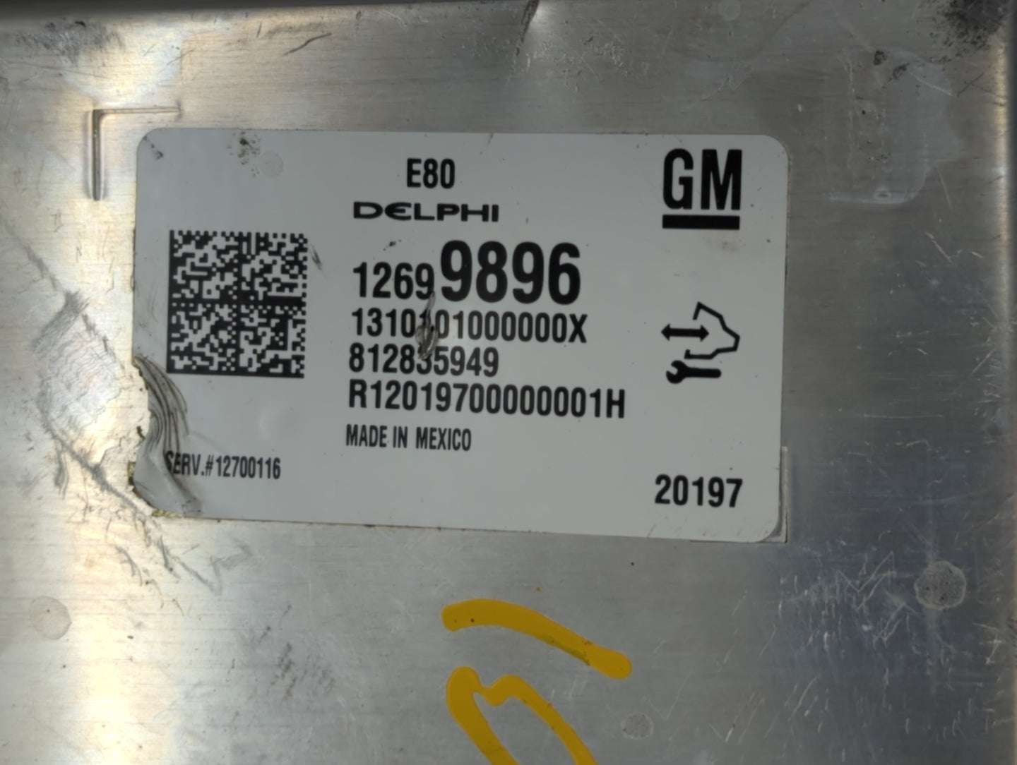 2018-2020 Chevrolet Camaro PCM Engine Control Computer ECU ECM PCU OEM P/N:12699896 Fits Fits 2017 2018 2019 2020 2021 2022 