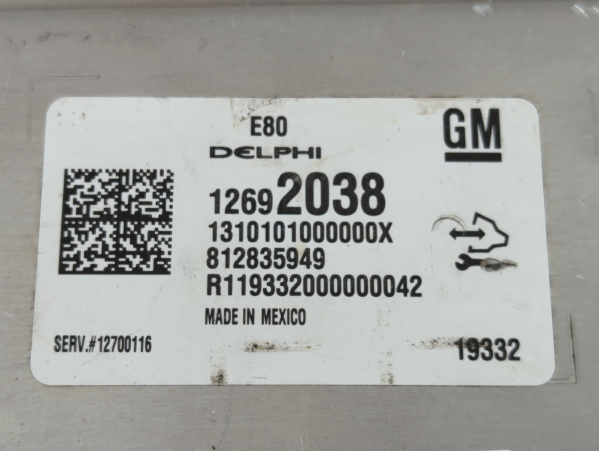 2017-2022 Chevrolet Colorado PCM Engine Control Computer ECU ECM PCU OEM P/N:12692038 Fits 2017 2018 2019 2020 2021 2022 OEM