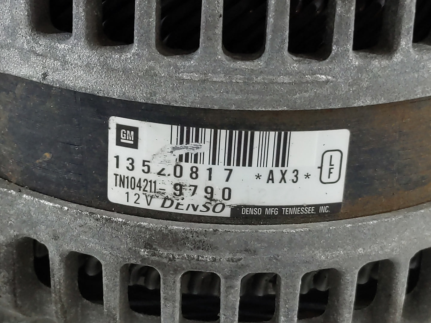 2015-2022 Chevrolet Colorado Alternator Replacement Generator Charging Assembly Engine OEM P/N:13520817 Fits OEM Used Auto P