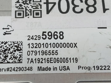 2017-2022 Chevrolet Colorado PCM Engine Control Computer ECU ECM PCU OEM P/N:24295968 Fits Fits 2016 2017 2018 2019 2020 2021 2022 OEM Used Auto Parts