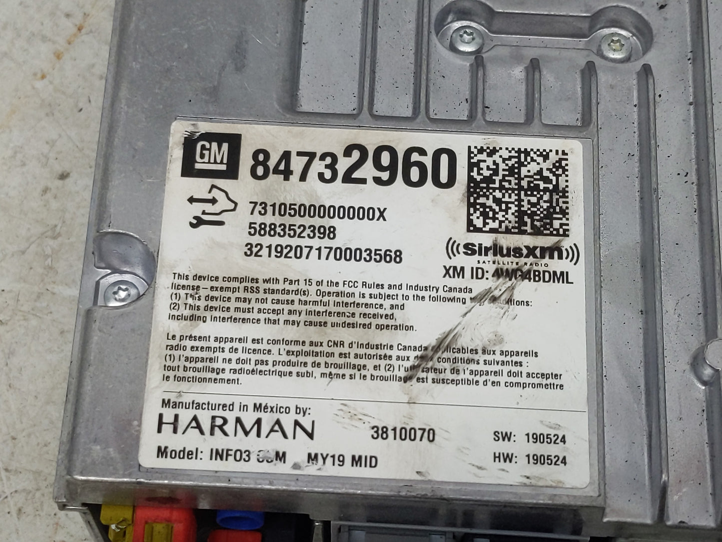 2020 Chevrolet Colorado PCM Engine Control Computer ECU ECM PCU OEM P/N:588352398 84732960 Fits OEM Used Auto Parts - Oemuse