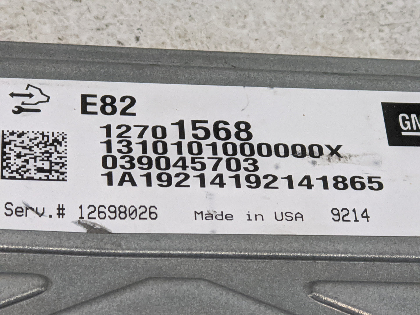 2017-2022 Chevrolet Colorado PCM Engine Control Computer ECU ECM PCU OEM P/N:039045703 12701568 Fits OEM Used Auto Parts - O