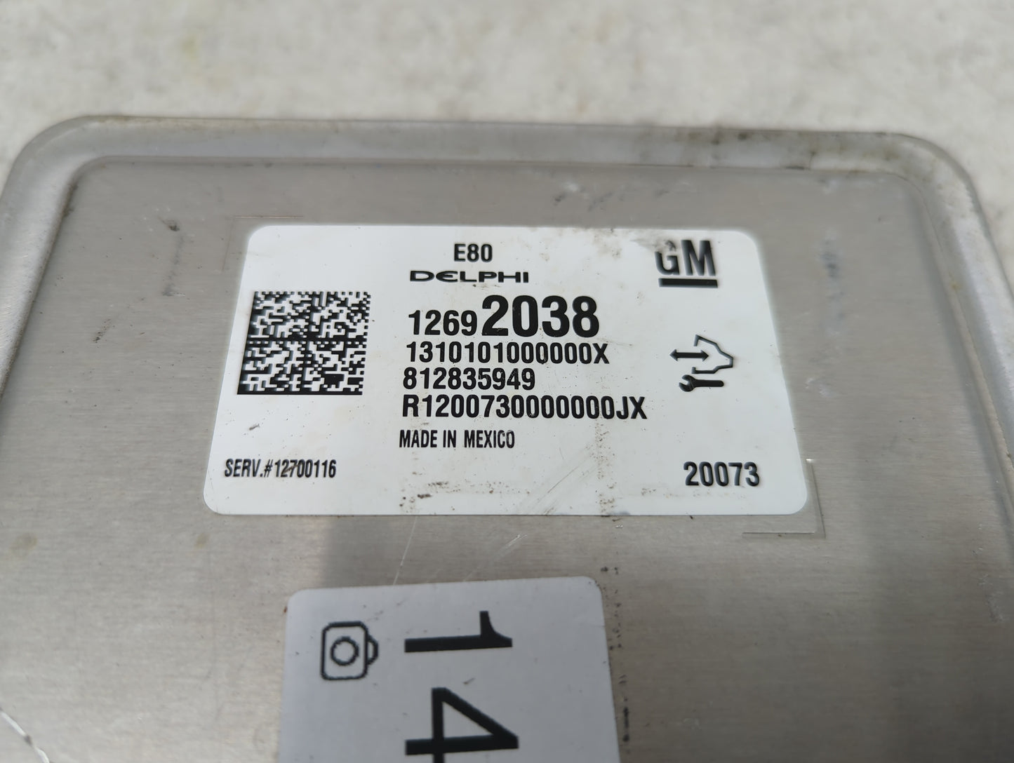 2017-2022 Chevrolet Colorado PCM Engine Control Computer ECU ECM PCU OEM P/N:12692038 12700116 Fits OEM Used Auto Parts - Oe