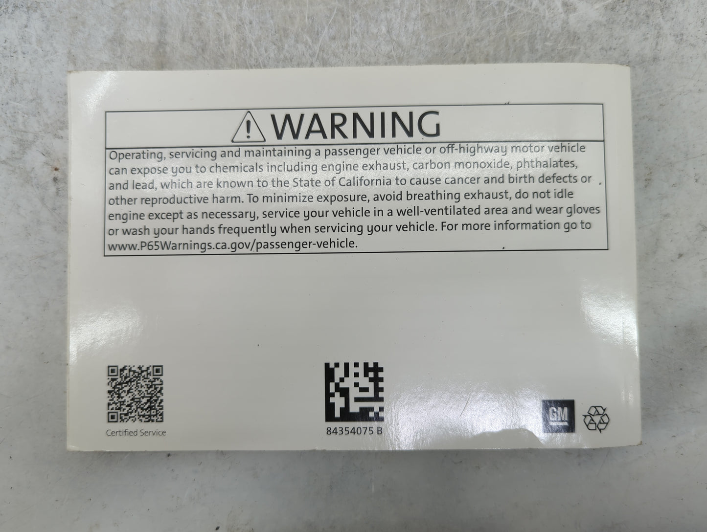 2020 Chevrolet Colorado Owners Manual Book Guide P/N:84354075 OEM Used Auto Parts - Oemusedautoparts1.com