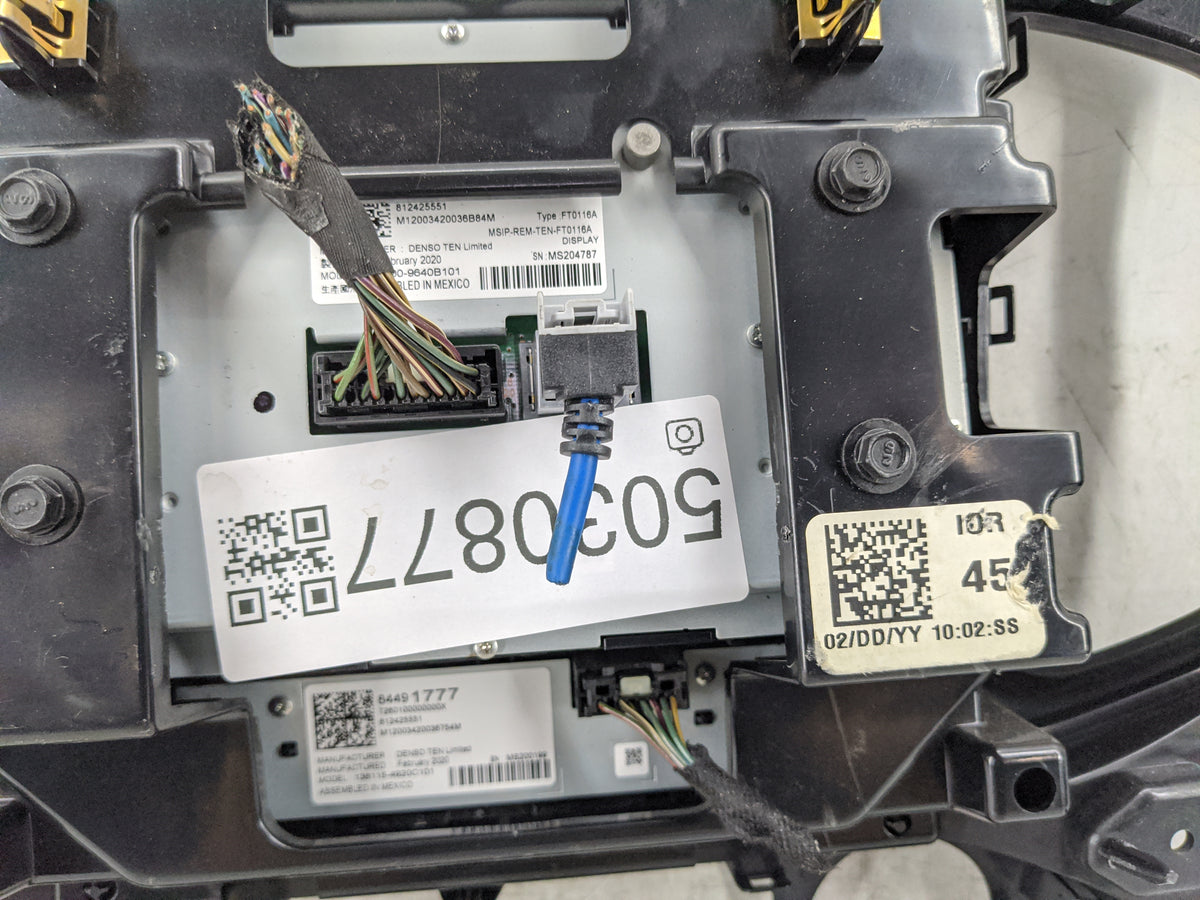 2020 Chevrolet Colorado Climate Control Module Temperature AC/Heater Replacement P/N:134000-9640B101 FT0116A Fits OEM Used A