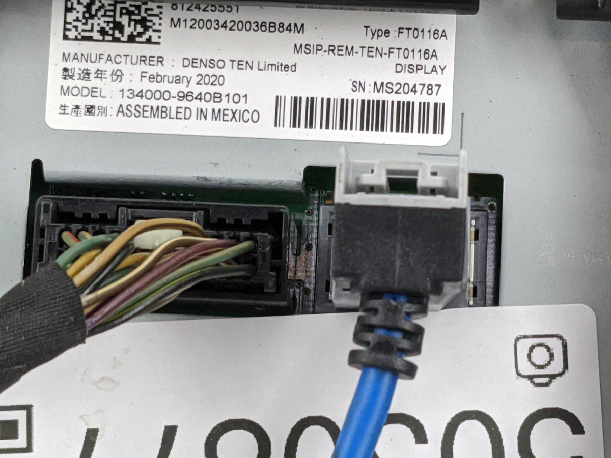 2020 Chevrolet Colorado Climate Control Module Temperature AC/Heater Replacement P/N:134000-9640B101 FT0116A Fits OEM Used A