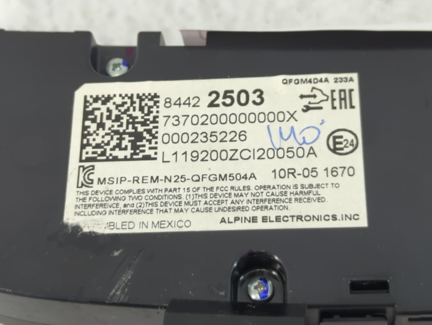 2019-2021 Chevrolet Equinox Climate Control Module Temperature AC/Heater Replacement P/N:84422503 Fits Fits 2019 2020 2021 O