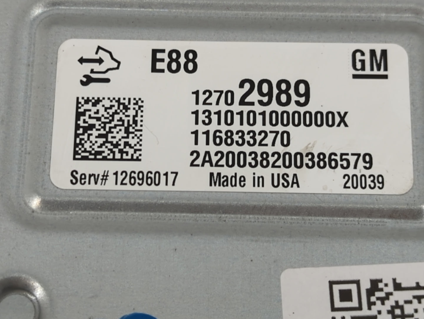 2020-2022 Chevrolet Equinox PCM Engine Control Computer ECU ECM PCU OEM P/N:12702989 Fits Fits 2020 2021 2022 OEM Used Auto 