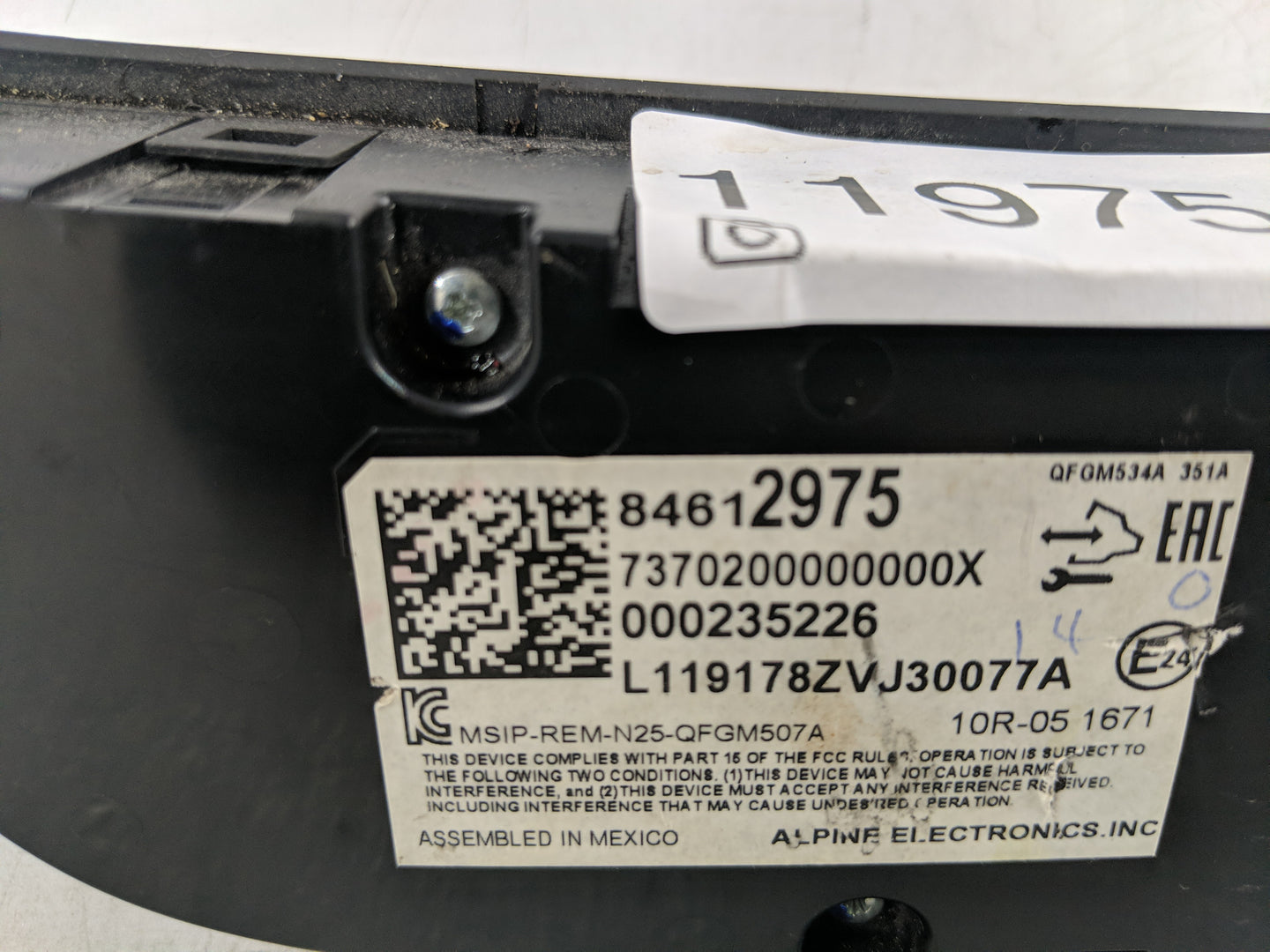 2019-2021 Chevrolet Equinox Climate Control Module Temperature AC/Heater Replacement P/N:84612975 Fits Fits 2019 2020 2021 O