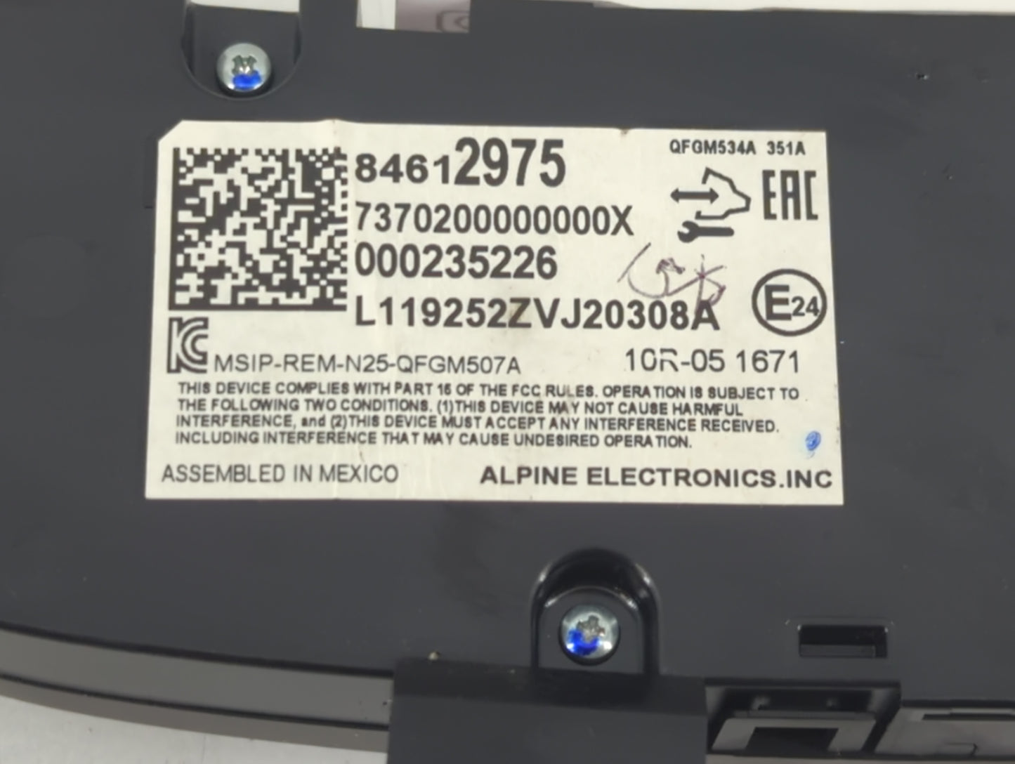 2019-2021 Chevrolet Equinox Climate Control Module Temperature AC/Heater Replacement P/N:84612975 Fits Fits 2019 2020 2021 O