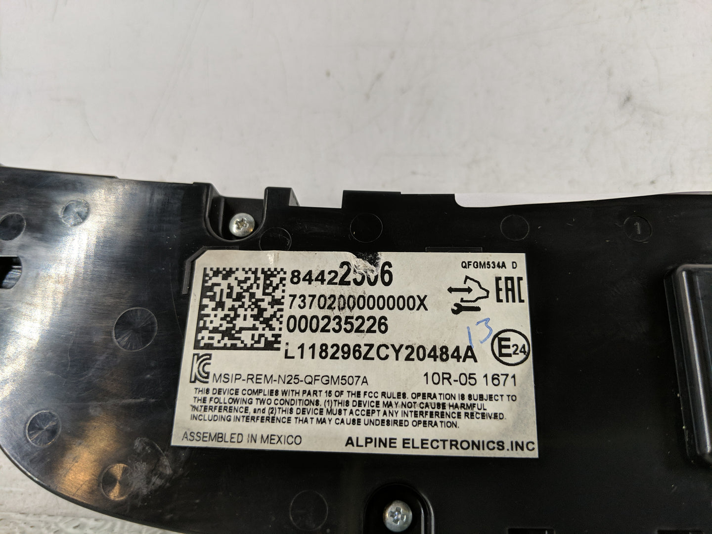 2019-2021 Chevrolet Equinox Climate Control Module Temperature AC/Heater Replacement P/N:84612975 Fits Fits 2019 2020 2021 O
