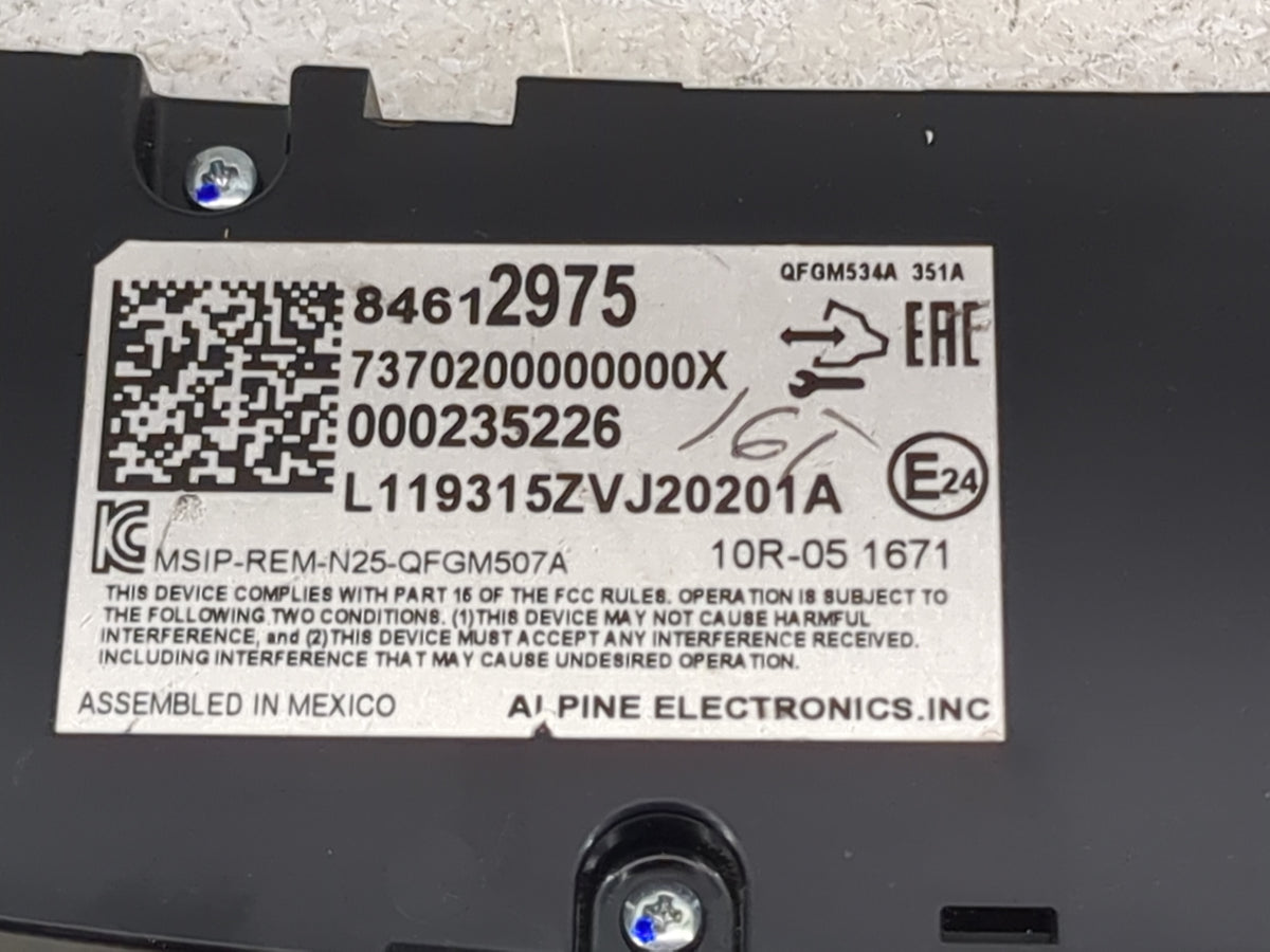 2018-2021 Chevrolet Equinox Climate Control Module Temperature AC/Heater Replacement P/N:84612975 Fits Fits 2018 2019 2020 2