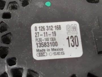 2018-2022 Chevrolet Equinox Alternator Replacement Generator Charging Assembly Engine OEM P/N:126 312 168 Fits OEM Used Auto Parts