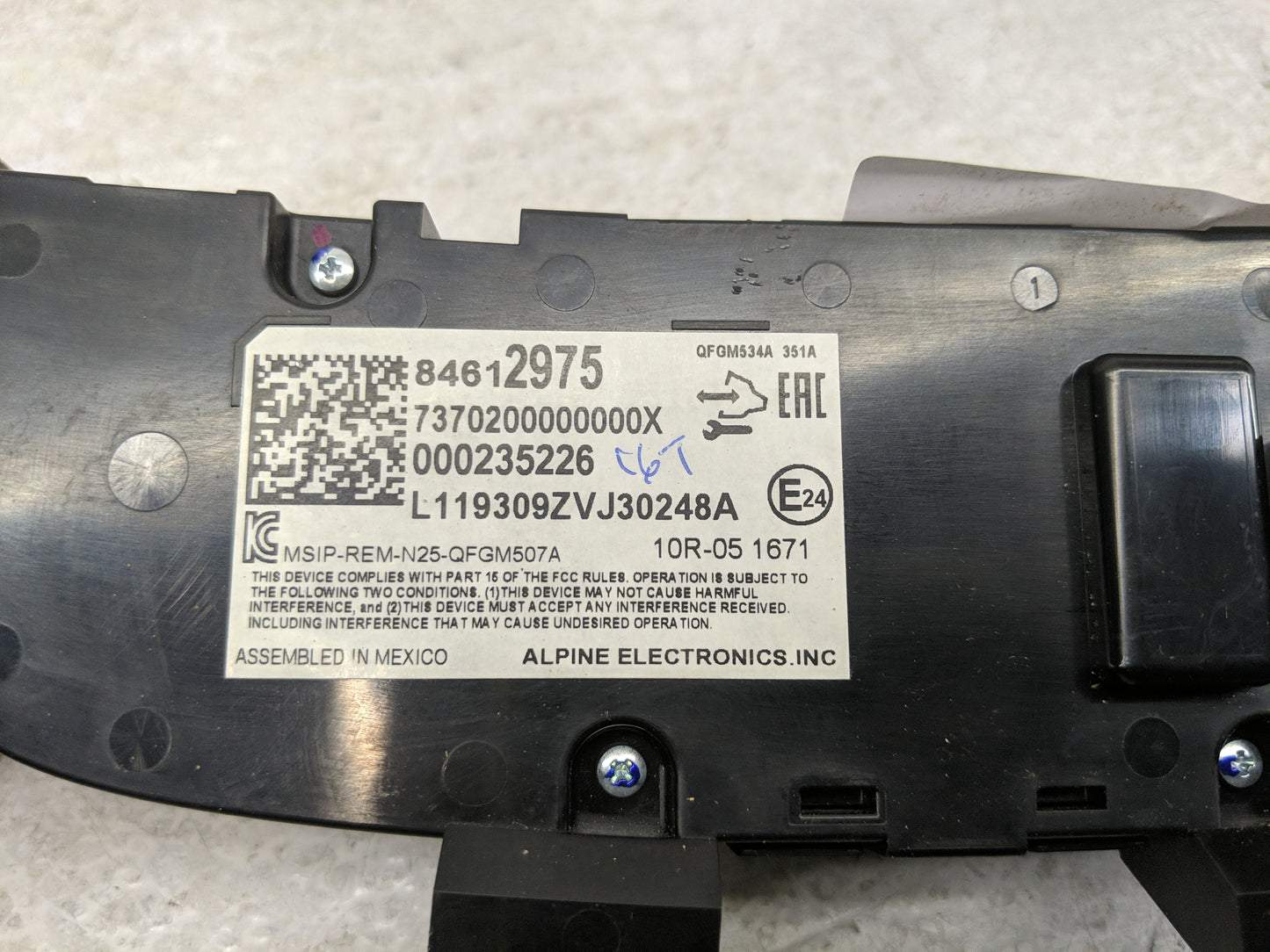 2020 Chevrolet Equinox Climate Control Module Temperature AC/Heater Replacement P/N:000235226 84612975 Fits OEM Used Auto Pa