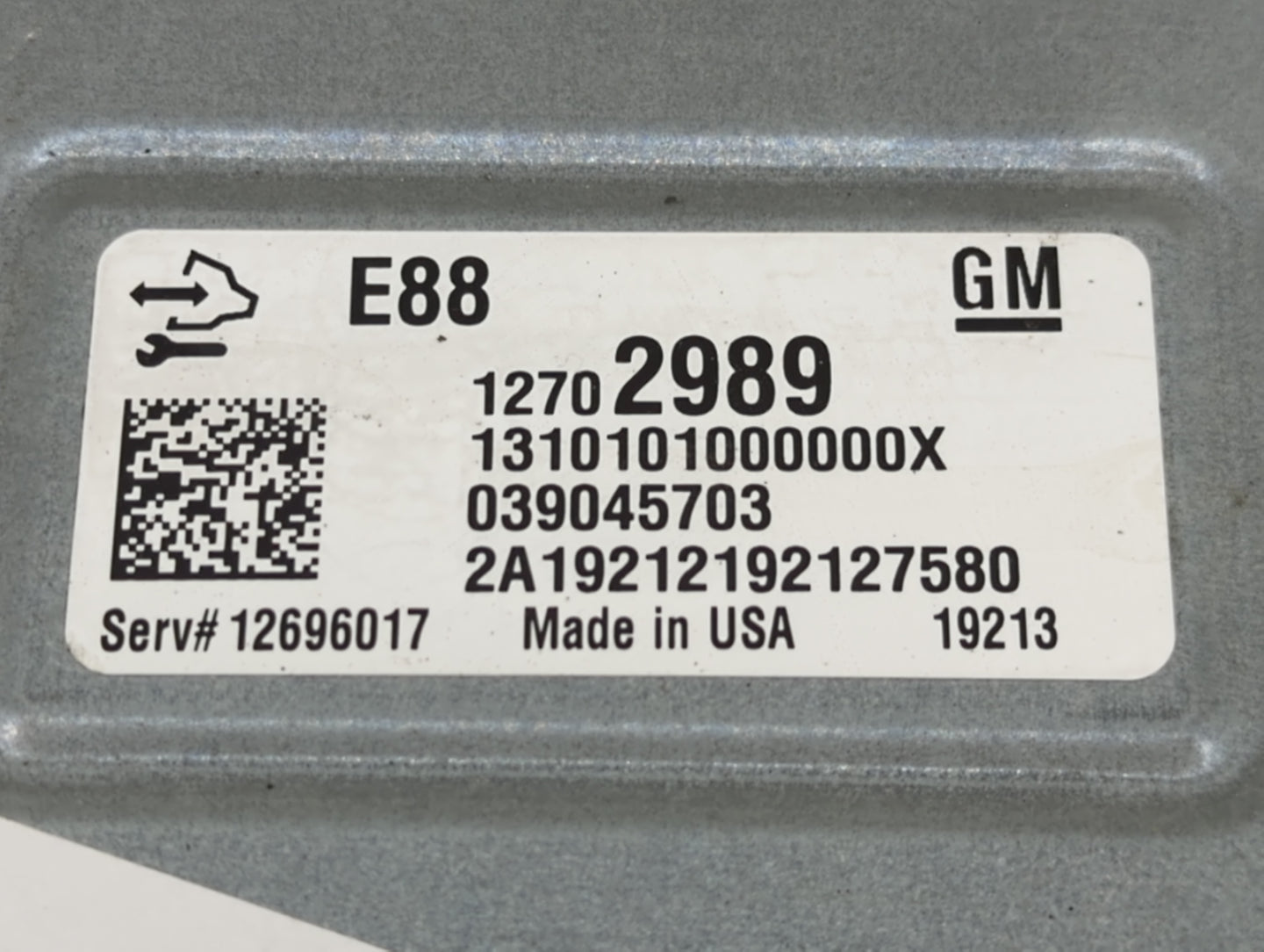 2020-2022 Chevrolet Equinox PCM Engine Control Computer ECU ECM PCU OEM P/N:039045703 12702989 Fits Fits 2020 2021 2022 OEM 