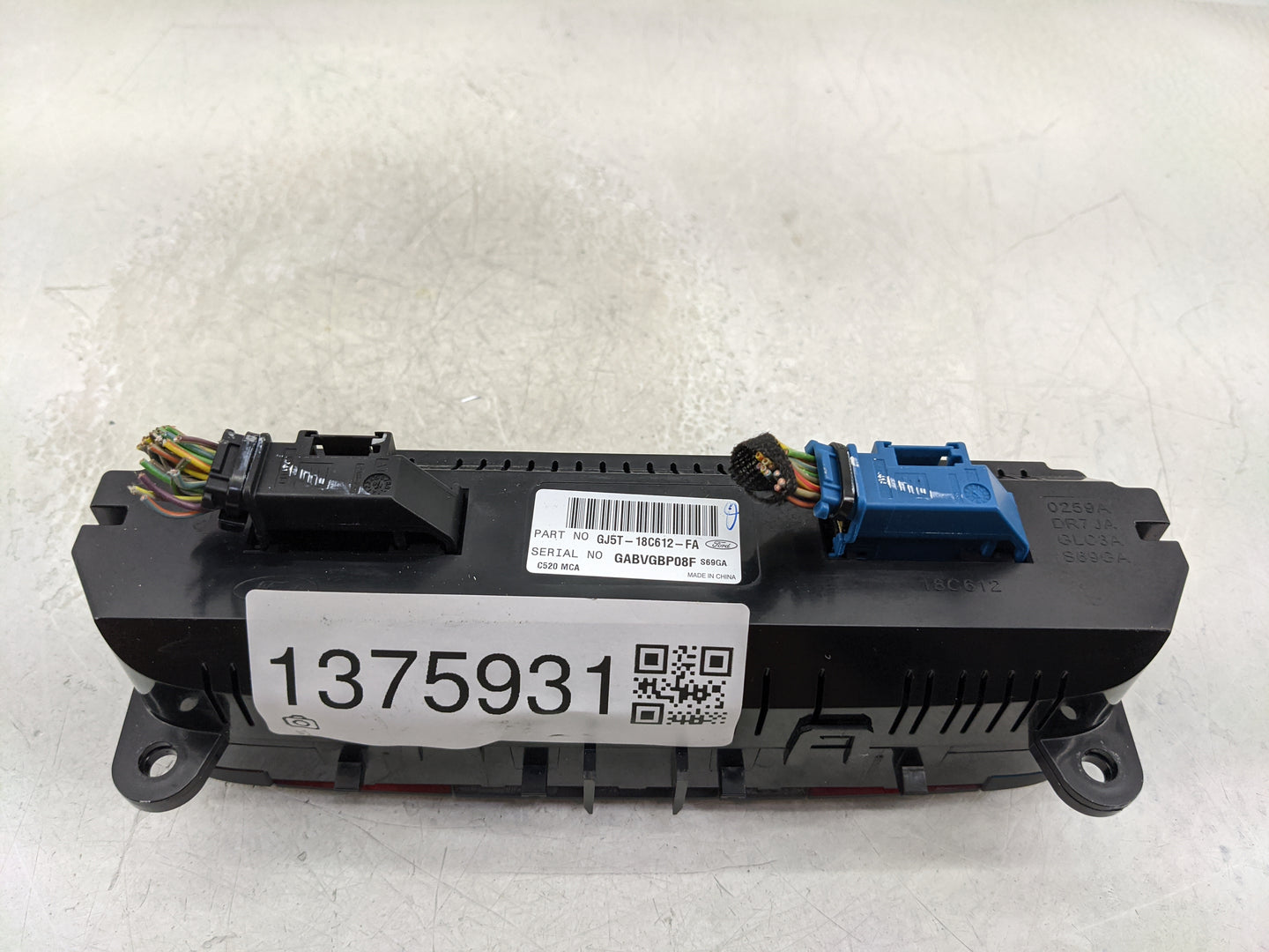2019-2021 Chevrolet Equinox Climate Control Module Temperature AC/Heater Replacement P/N:GJ5T-18C612-FA Fits Fits 2019 2020 