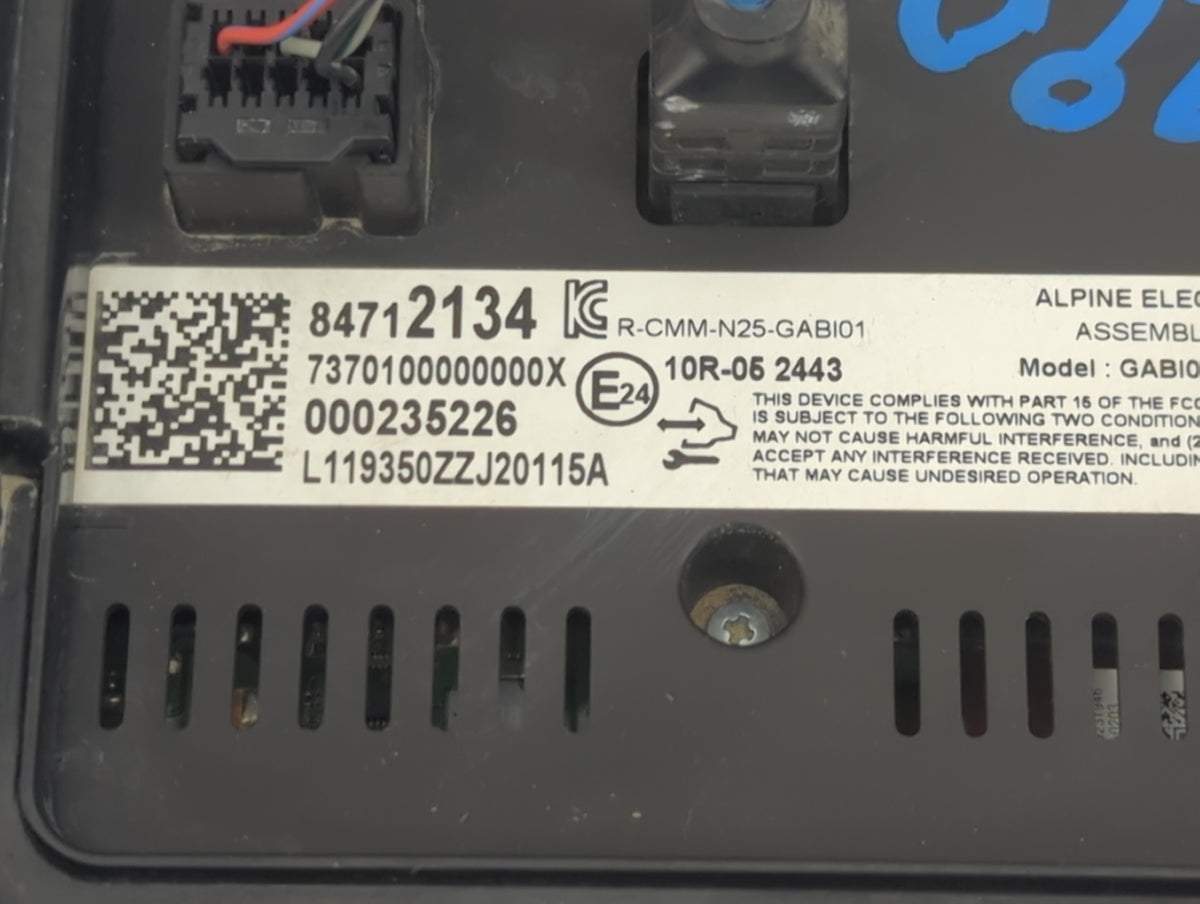 2020 Chevrolet Equinox Information Radio Display Screen 1387275 - Oemusedautoparts1.com