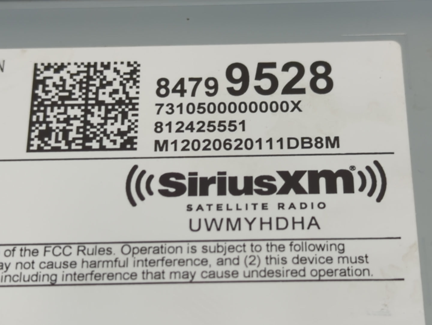 2020-2022 Chevrolet Equinox Radio AM FM Cd Player Receiver Replacement P/N:84799528 Fits Fits 2020 2021 2022 OEM Used Auto P