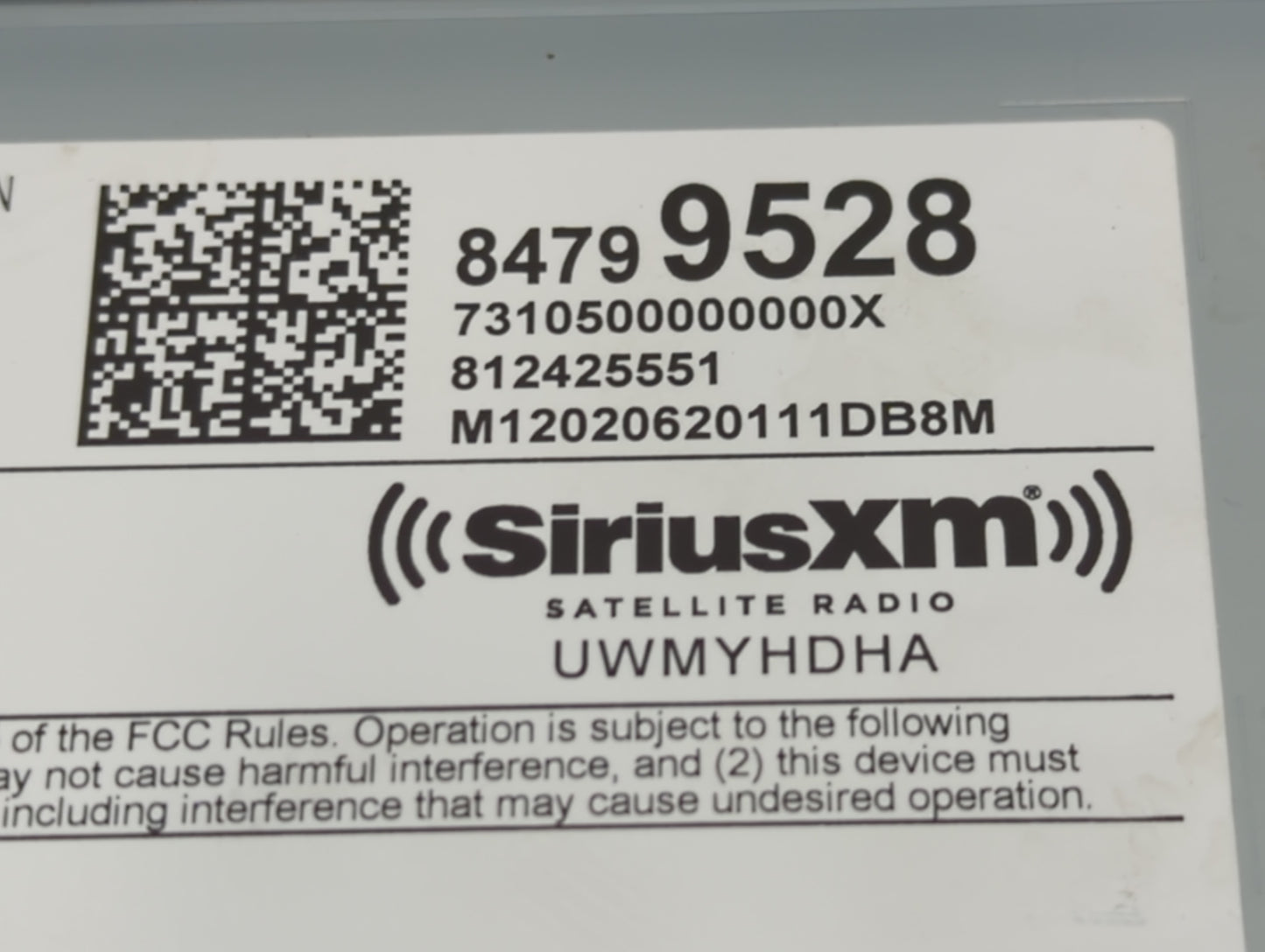 2020-2022 Chevrolet Equinox Radio AM FM Cd Player Receiver Replacement P/N:84799528 Fits Fits 2020 2021 2022 OEM Used Auto P