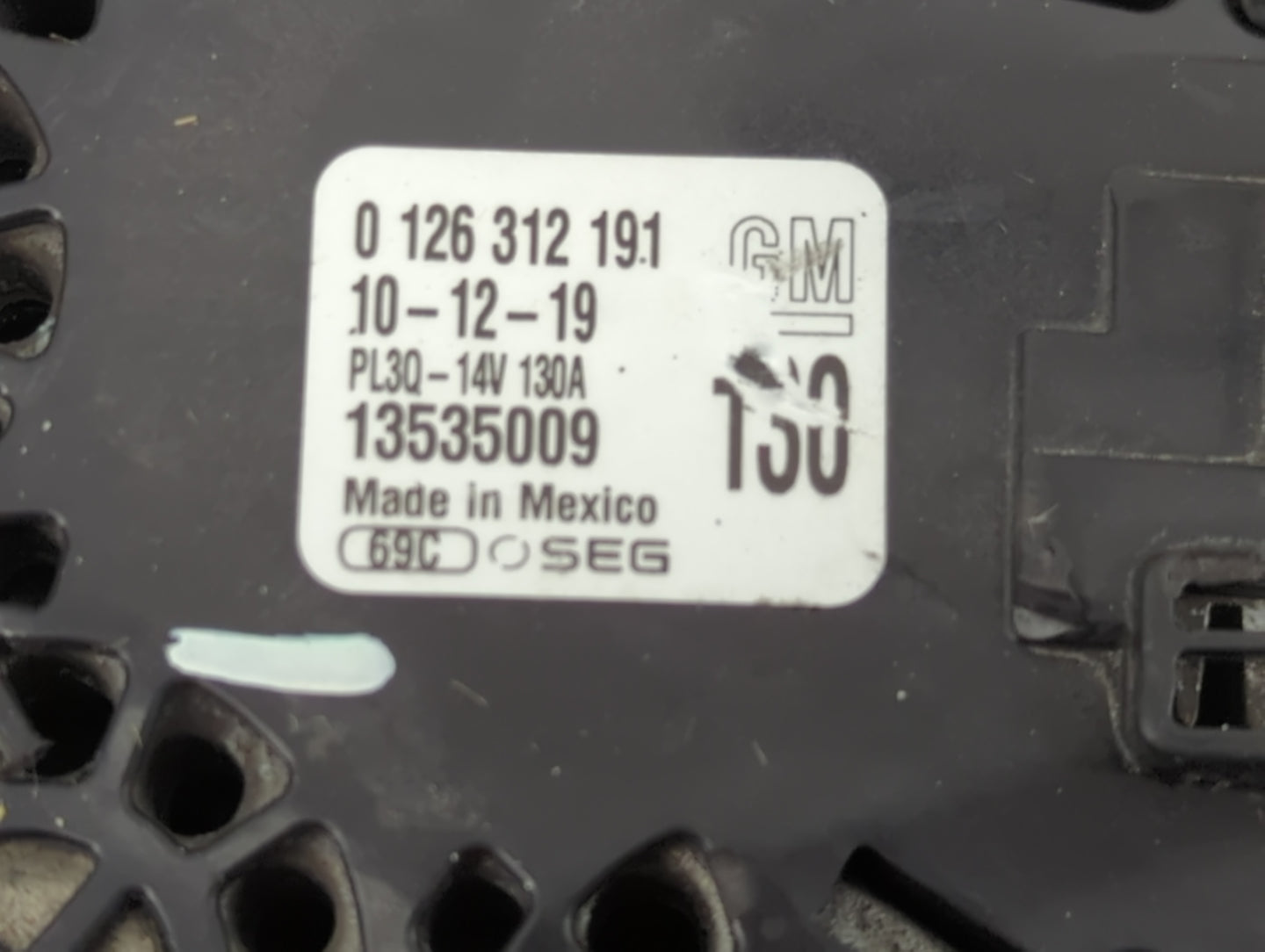 2018-2022 Chevrolet Equinox Alternator Replacement Generator Charging Assembly Engine OEM P/N:13535009 PL3Q-14V 130A Fits OE