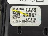 2018-2022 Chevrolet Equinox Master Power Window Switch Replacement Driver Side Left P/N:84513464, D1A149A Fits OEM Used Auto