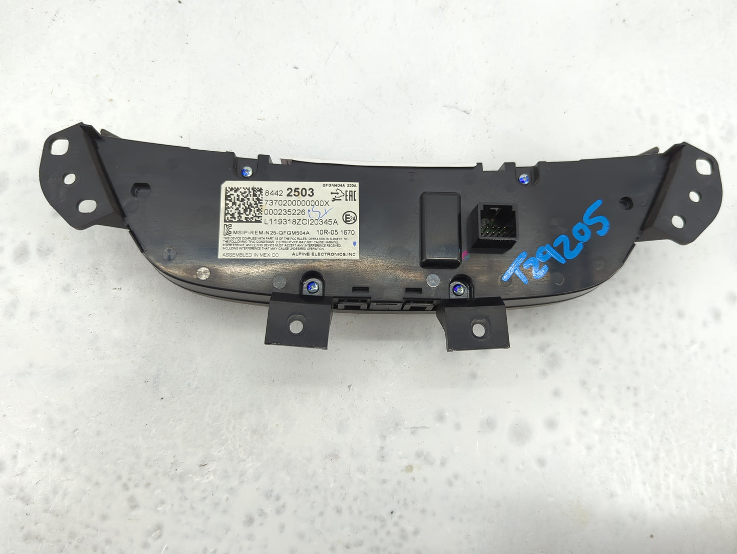2019-2021 Chevrolet Equinox Climate Control Module Temperature AC/Heater Replacement P/N:84422503 Fits Fits 2019 2020 2021 O