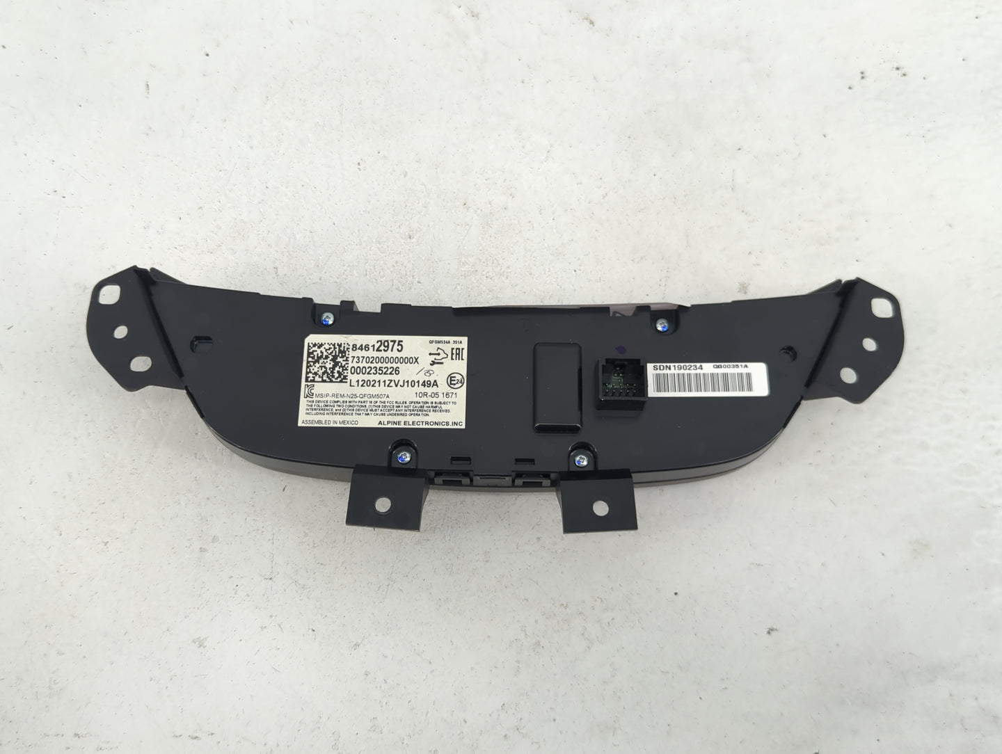 2019-2021 Chevrolet Equinox Climate Control Module Temperature AC/Heater Replacement P/N:84612975 7370200000000X Fits OEM Us