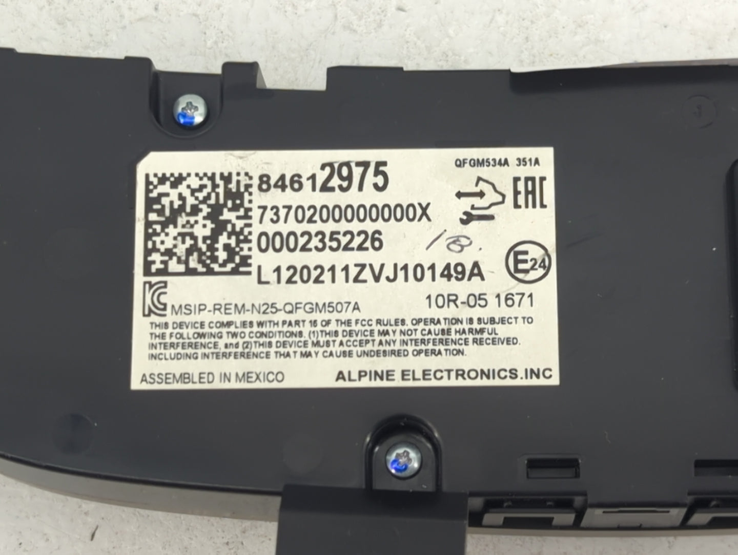 2019-2021 Chevrolet Equinox Climate Control Module Temperature AC/Heater Replacement P/N:84612975 7370200000000X Fits OEM Us