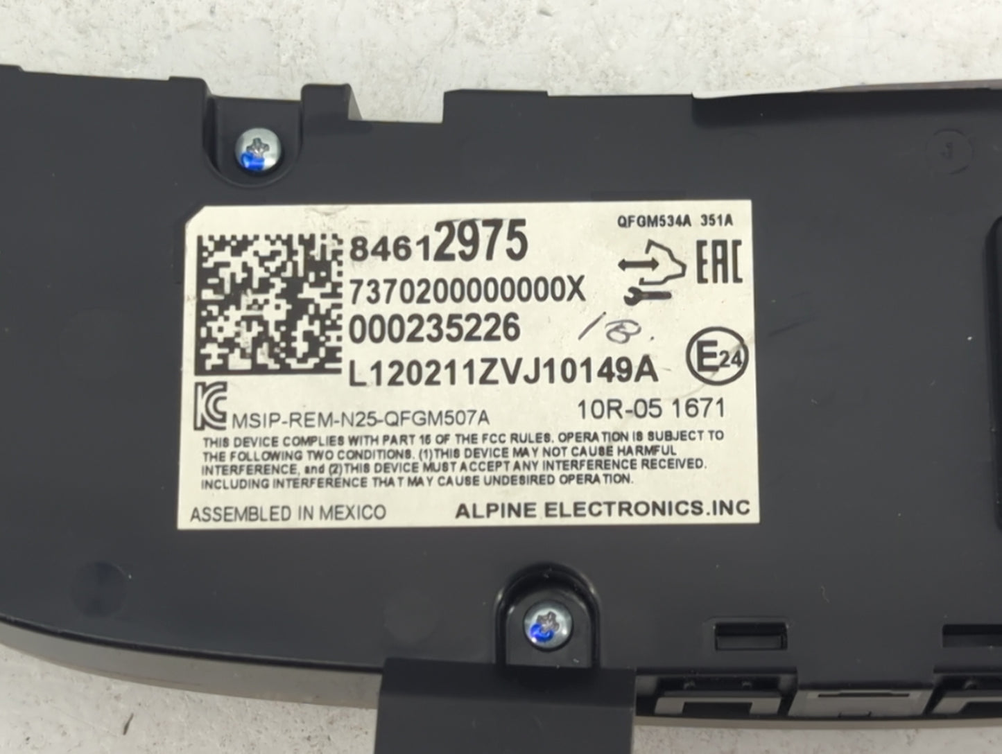 2019-2021 Chevrolet Equinox Climate Control Module Temperature AC/Heater Replacement P/N:84612975 7370200000000X Fits OEM Us