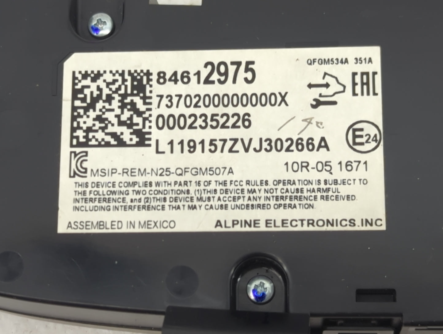 2019-2021 Chevrolet Equinox Climate Control Module Temperature AC/Heater Replacement P/N:84612975 7370200000000X Fits OEM Us