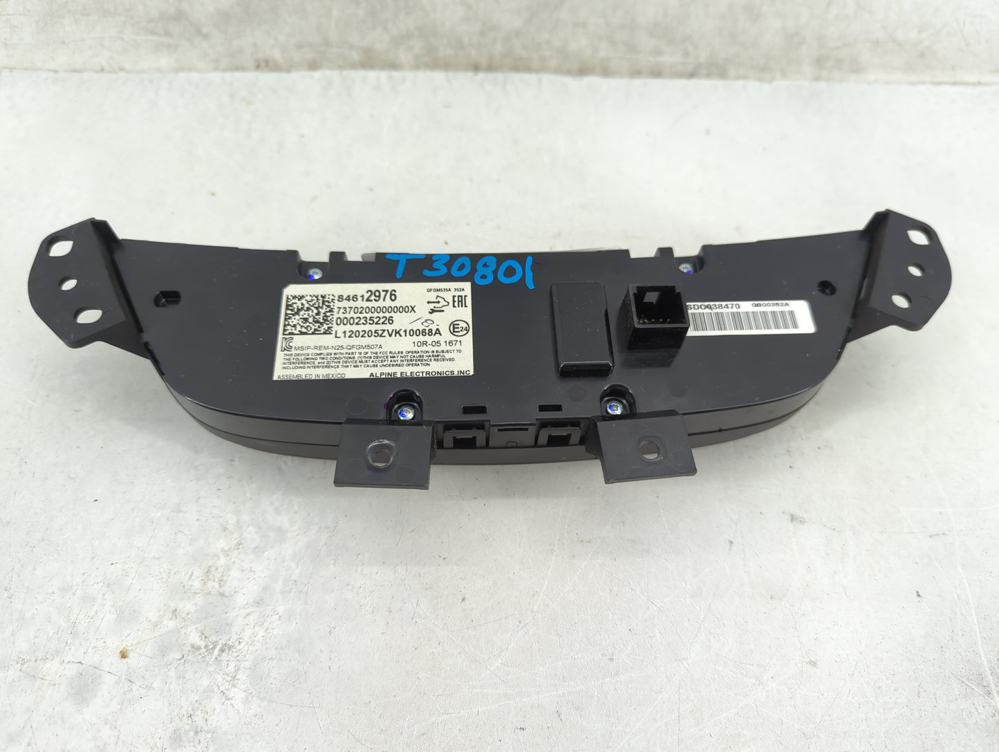 2020 Chevrolet Equinox Climate Control Module Temperature AC/Heater Replacement P/N:84612976 QFGM535A Fits Fits 2018 2019 20