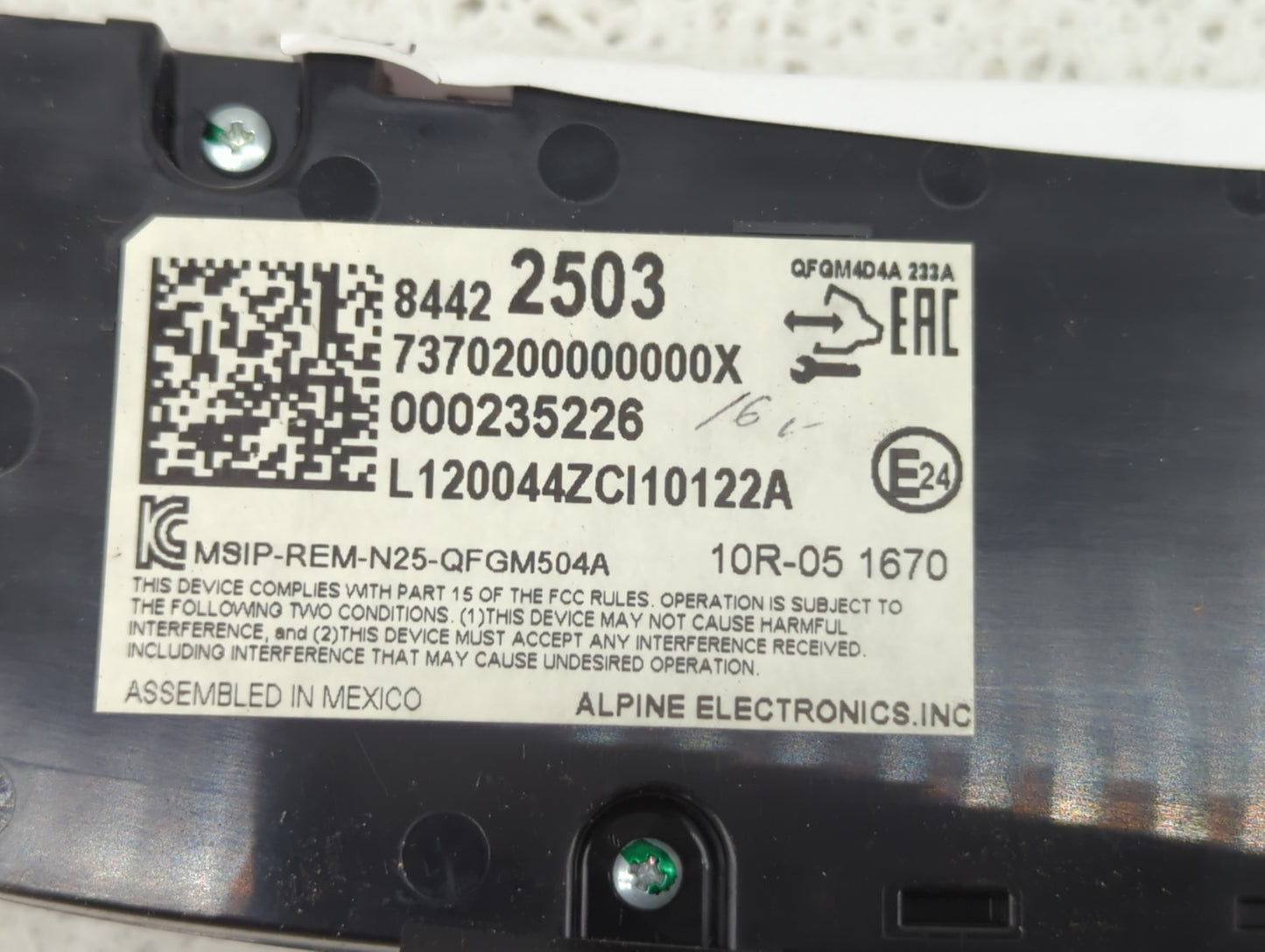 2019-2021 Chevrolet Equinox Climate Control Module Temperature AC/Heater Replacement P/N:84422503 Fits Fits 2019 2020 2021 O