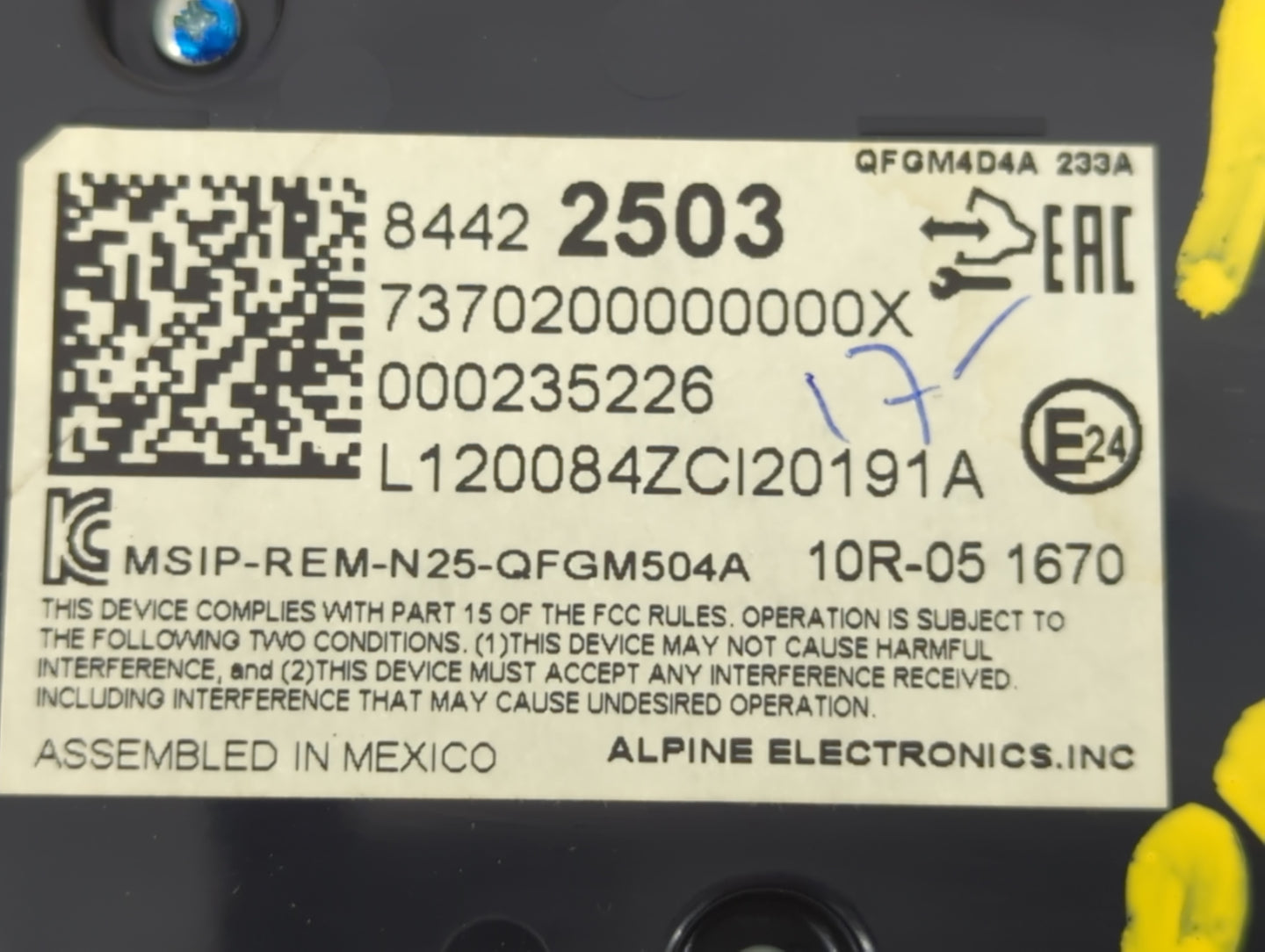 2019-2021 Chevrolet Equinox Climate Control Module Temperature AC/Heater Replacement P/N:84422503 Fits Fits 2019 2020 2021 O