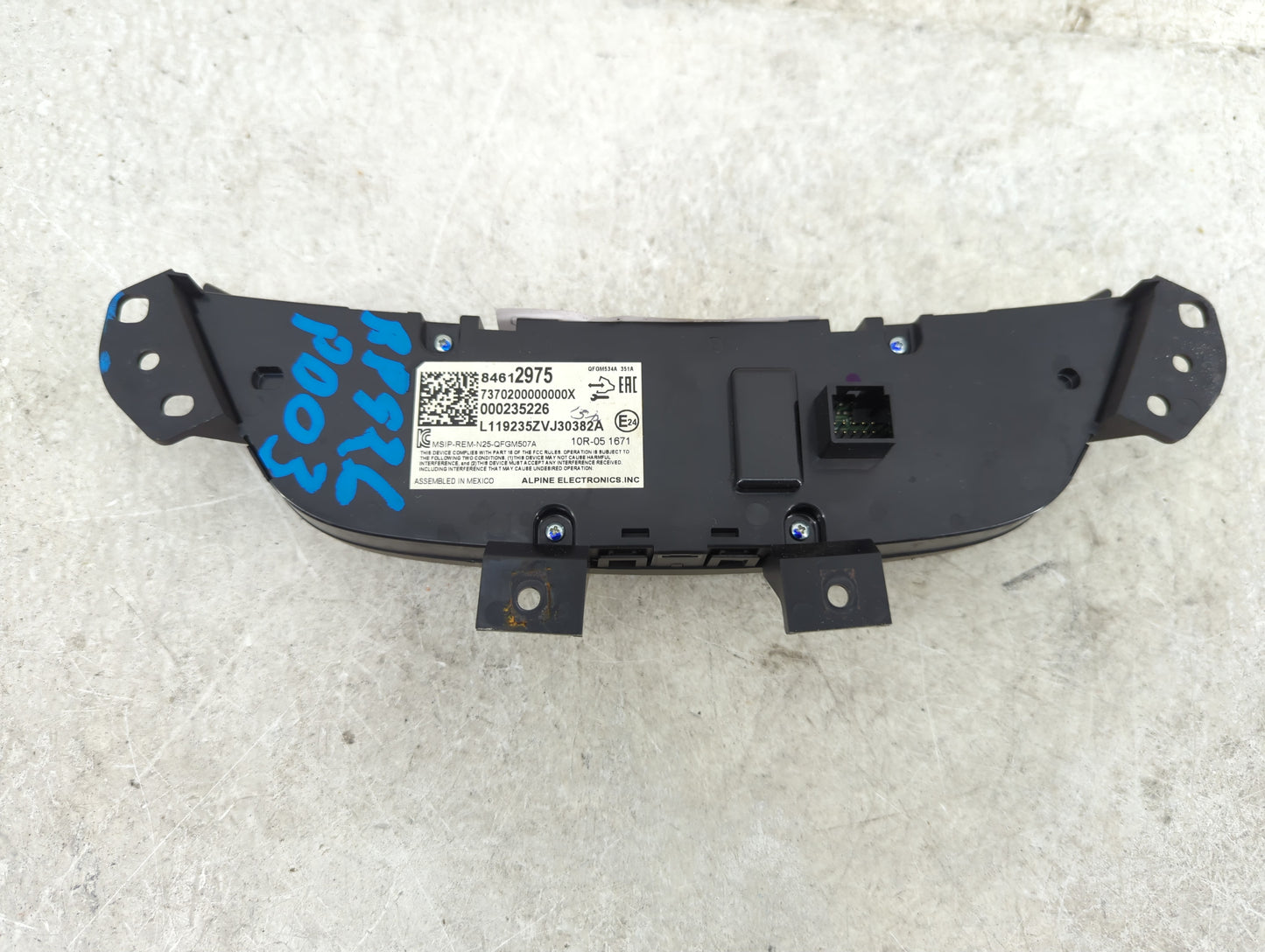 2020-2022 Chevrolet Equinox Climate Control Module Temperature AC/Heater Replacement P/N:84612975 Fits Fits 2020 2021 2022 O