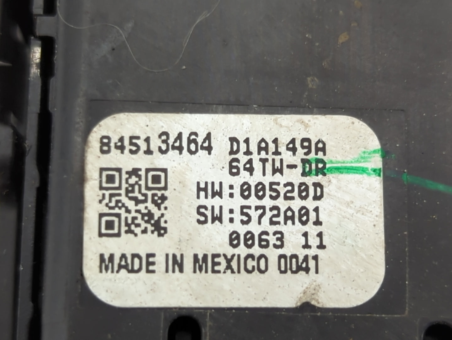 2018-2022 Chevrolet Equinox Master Power Window Switch Replacement Driver Side Left P/N:84513464 D1A149A Fits OEM Used Auto 
