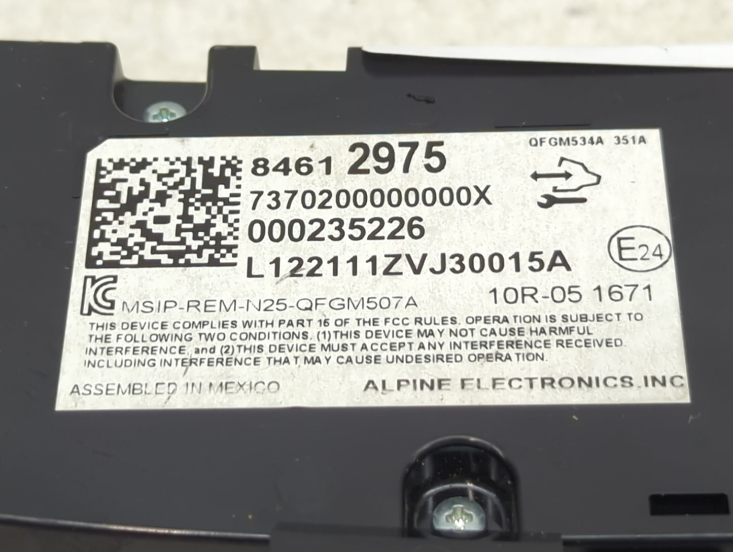 2019-2021 Chevrolet Equinox Climate Control Module Temperature AC/Heater Replacement P/N:84612975 Fits Fits 2019 2020 2021 O