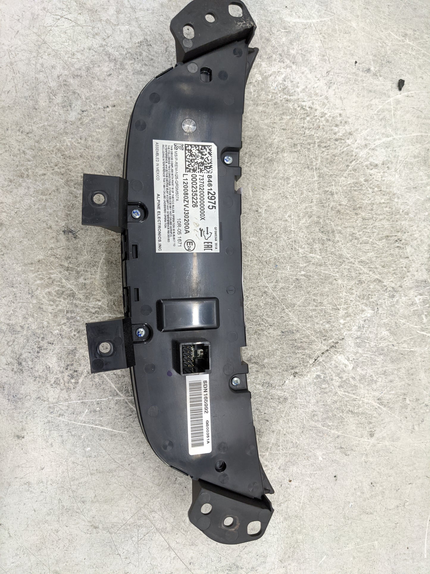 2019-2021 Chevrolet Equinox Climate Control Module Temperature AC/Heater Replacement P/N:84612975 QFGM507A Fits OEM Used Aut