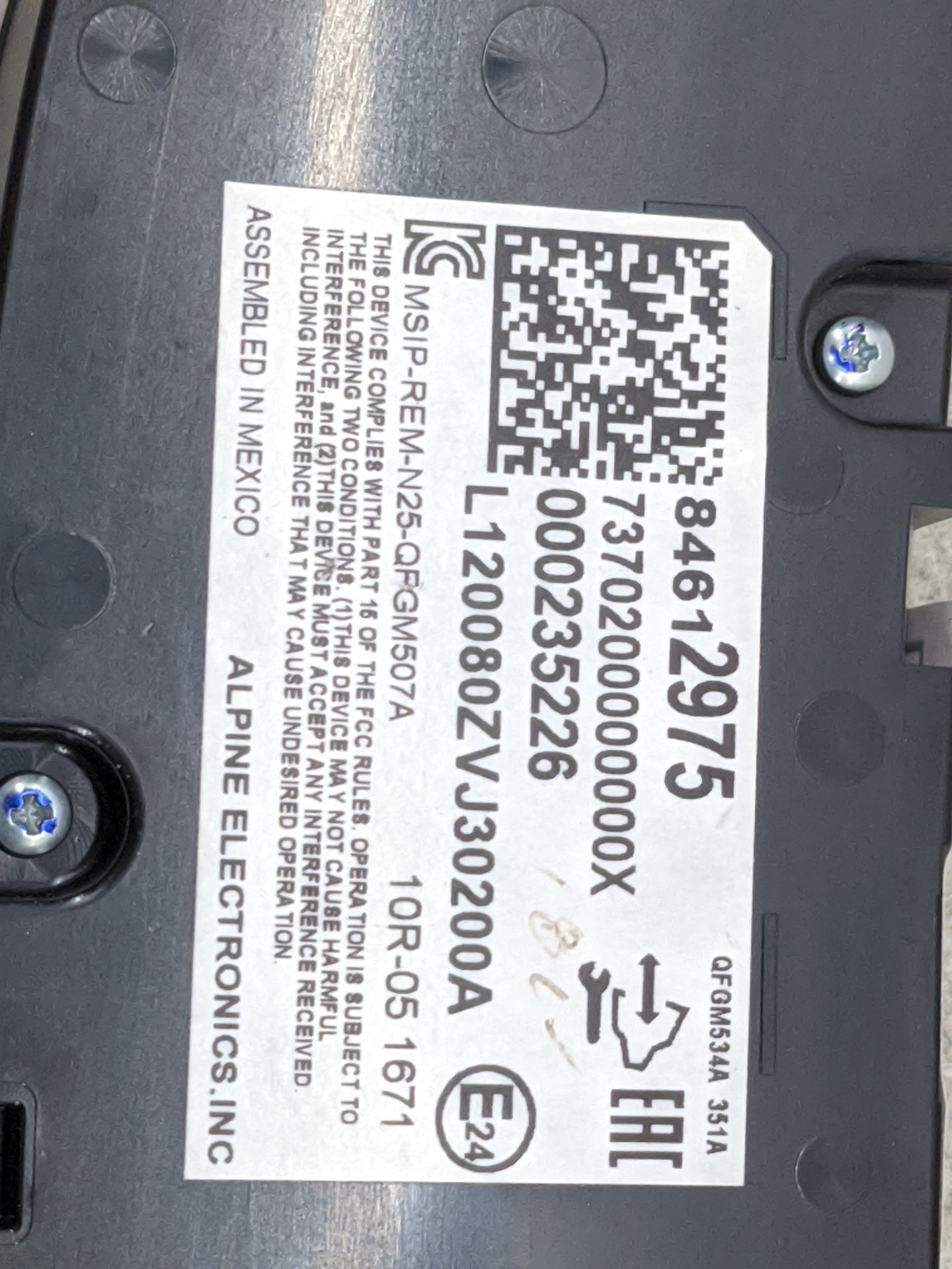 2019-2021 Chevrolet Equinox Climate Control Module Temperature AC/Heater Replacement P/N:84612975 QFGM507A Fits OEM Used Aut