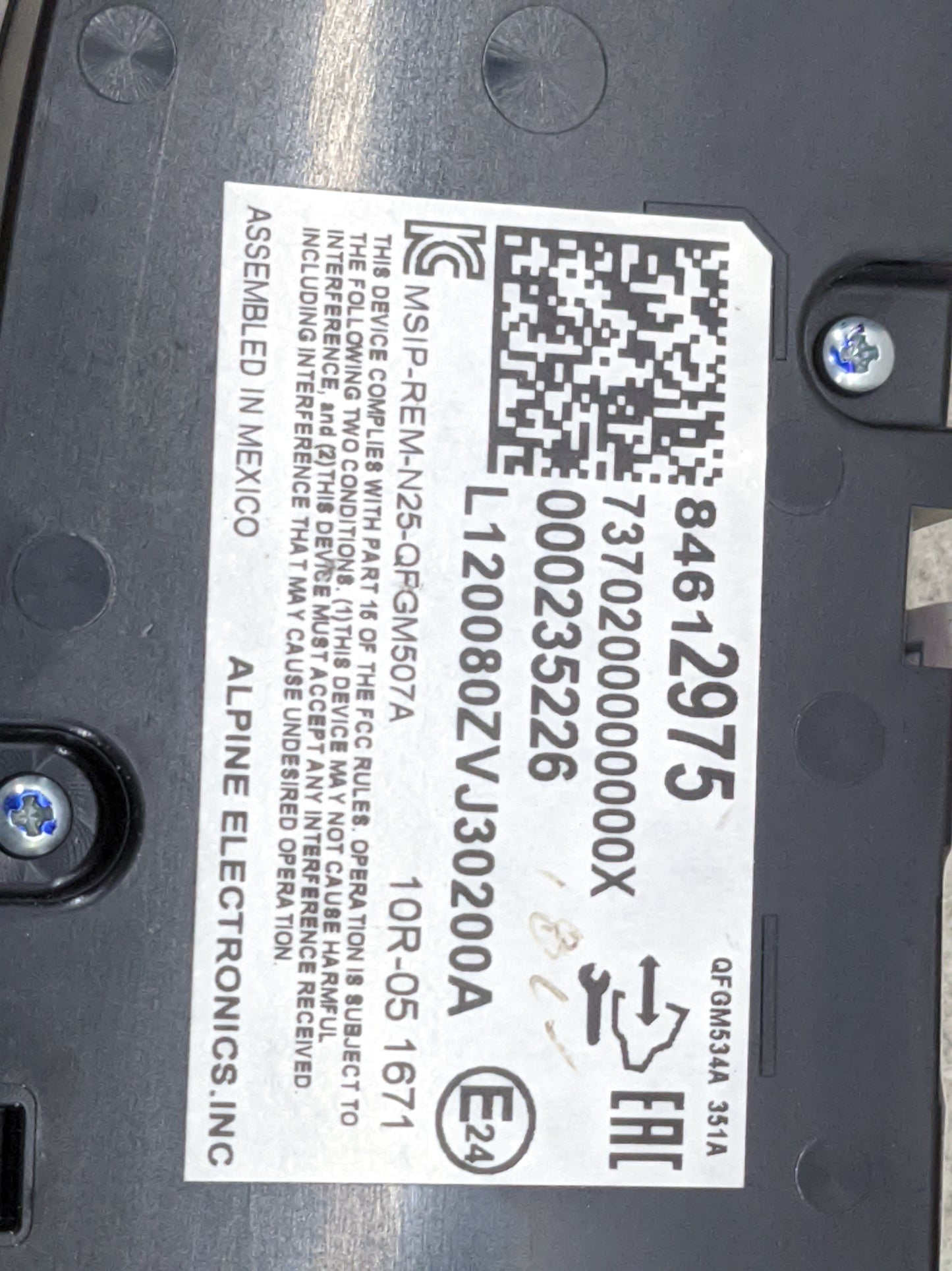 2019-2021 Chevrolet Equinox Climate Control Module Temperature AC/Heater Replacement P/N:84612975 QFGM507A Fits OEM Used Aut