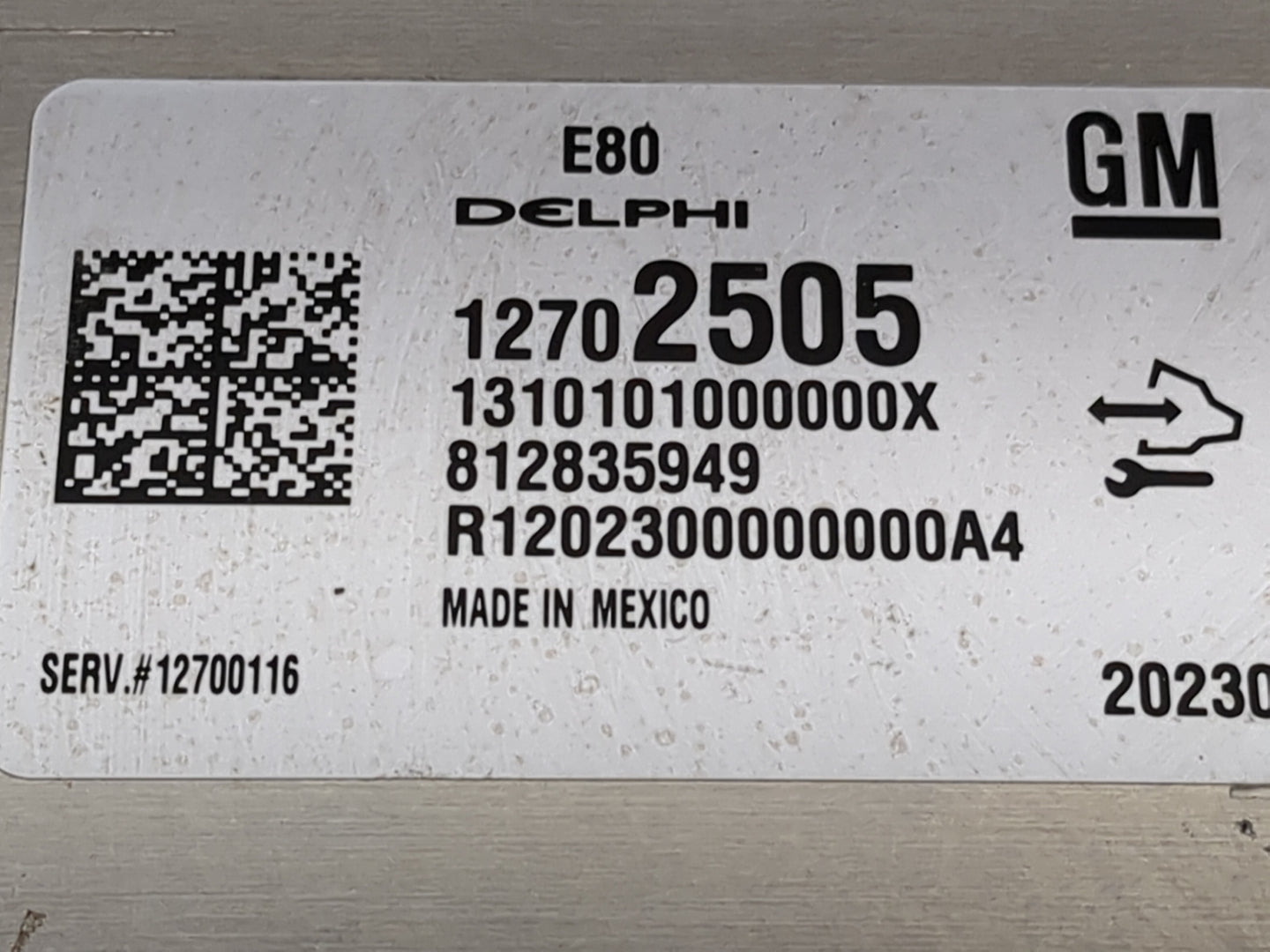 2018-2020 Chevrolet Equinox PCM Engine Control Computer ECU ECM PCU OEM P/N:12702505 1310101000000X Fits OEM Used Auto Parts
