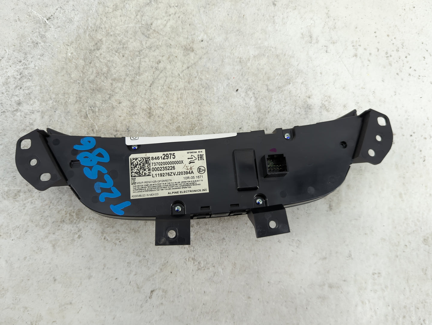 2020-2022 Chevrolet Equinox Climate Control Module Temperature AC/Heater Replacement P/N:84612975 QFGM534A Fits OEM Used Aut