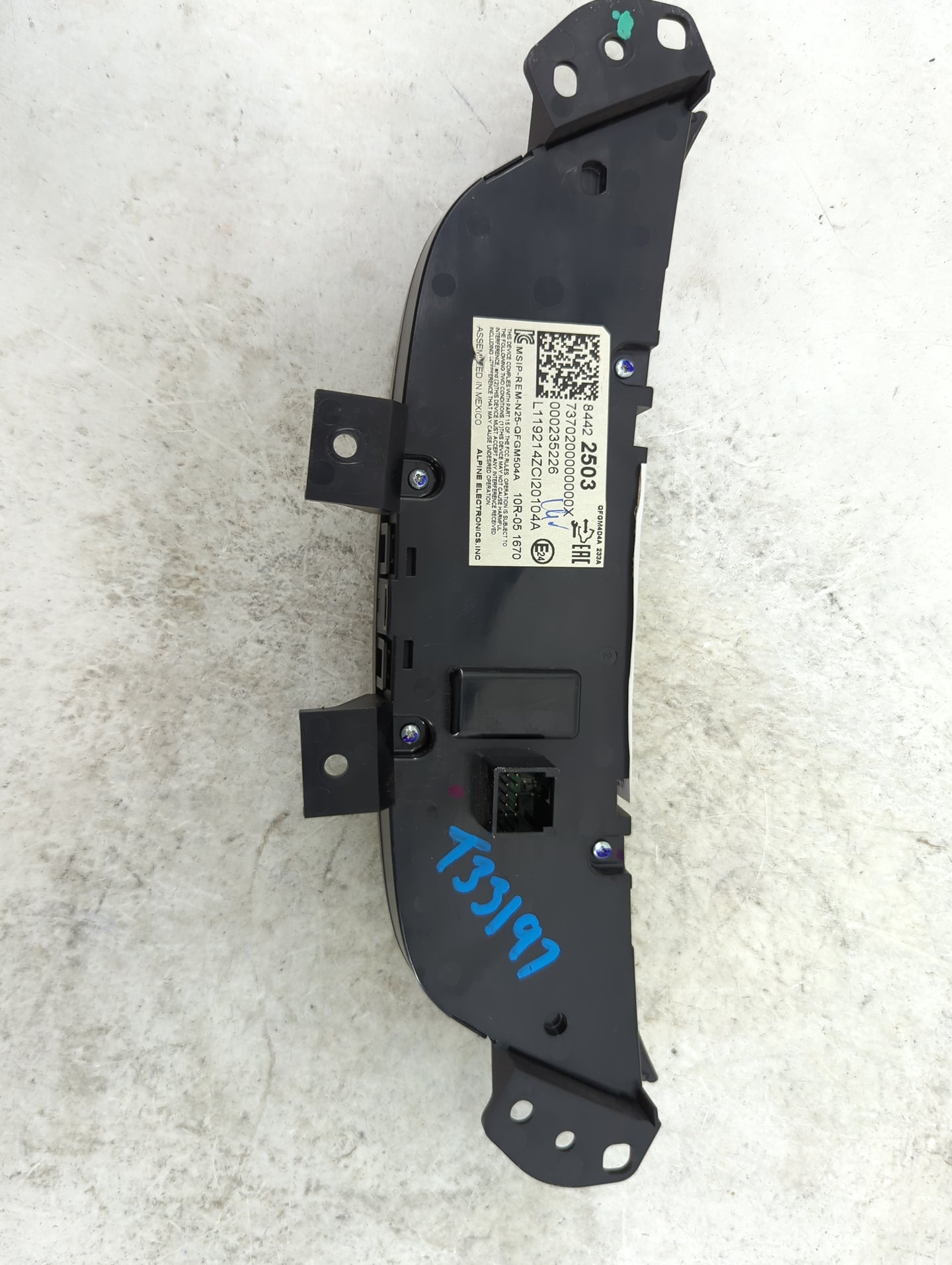 2019-2021 Chevrolet Equinox Climate Control Module Temperature AC/Heater Replacement P/N:84422503 737020000000000X Fits OEM 