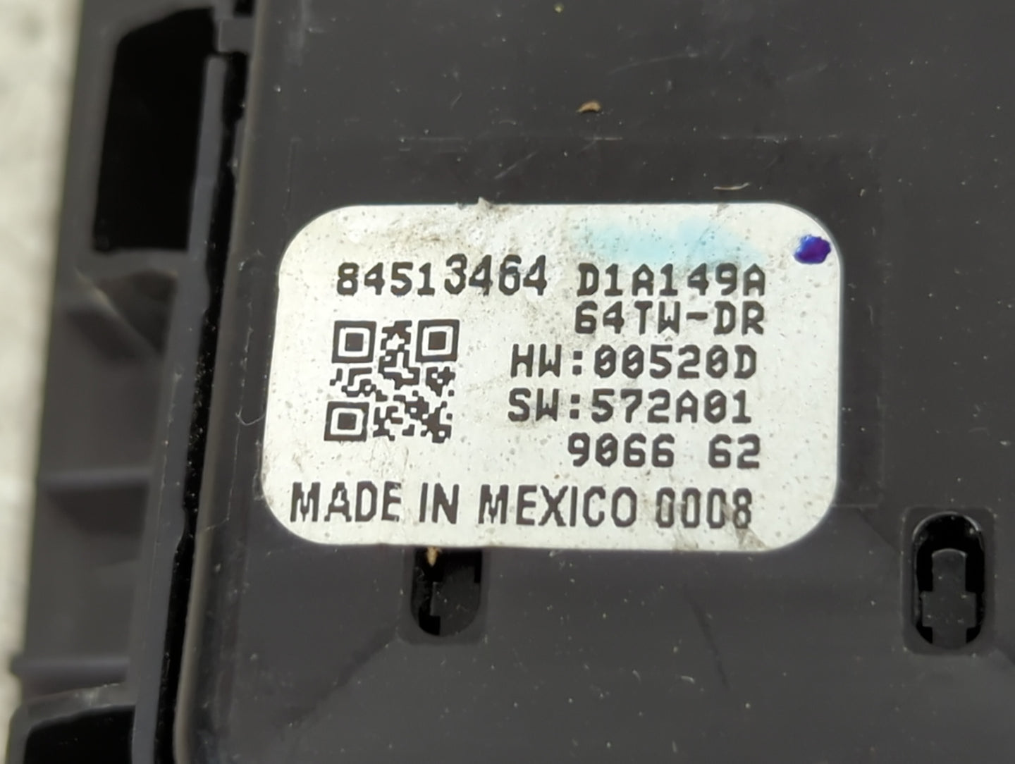 2018-2022 Chevrolet Equinox Master Power Window Switch Replacement Driver Side Left P/N:84513464 D1A149A Fits OEM Used Auto 