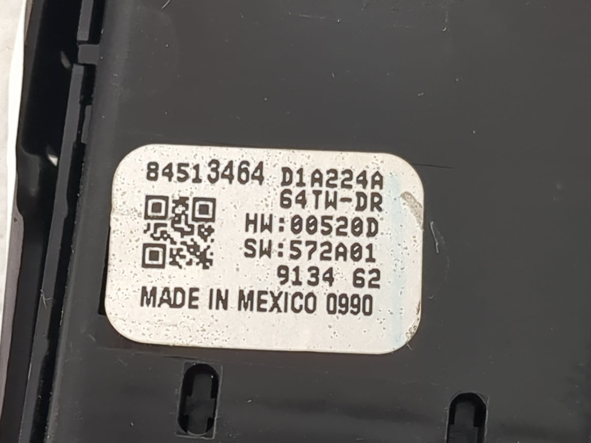 2018-2022 Chevrolet Equinox Master Power Window Switch Replacement Driver Side Left P/N:84513464 D1A224A Fits OEM Used Auto 