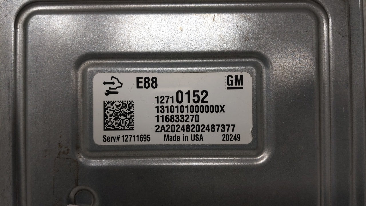 2020 Chevrolet Equinox PCM Engine Control Computer ECU ECM PCU OEM P/N:12702989 12710152 Fits OEM Used Auto Parts - Oemuseda