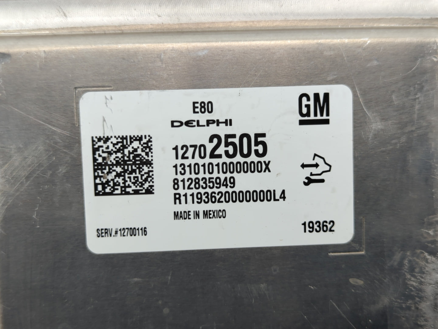 2018-2019 Chevrolet Equinox PCM Engine Control Computer ECU ECM PCU OEM P/N:12692038 12700116, 12669908 Fits Fits 2017 2018 