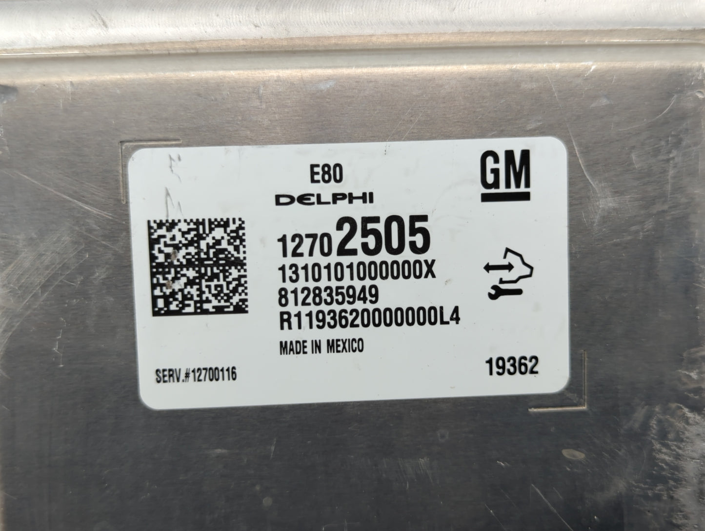 2018-2019 Chevrolet Equinox PCM Engine Control Computer ECU ECM PCU OEM P/N:12692038 12700116, 12669908 Fits Fits 2017 2018 