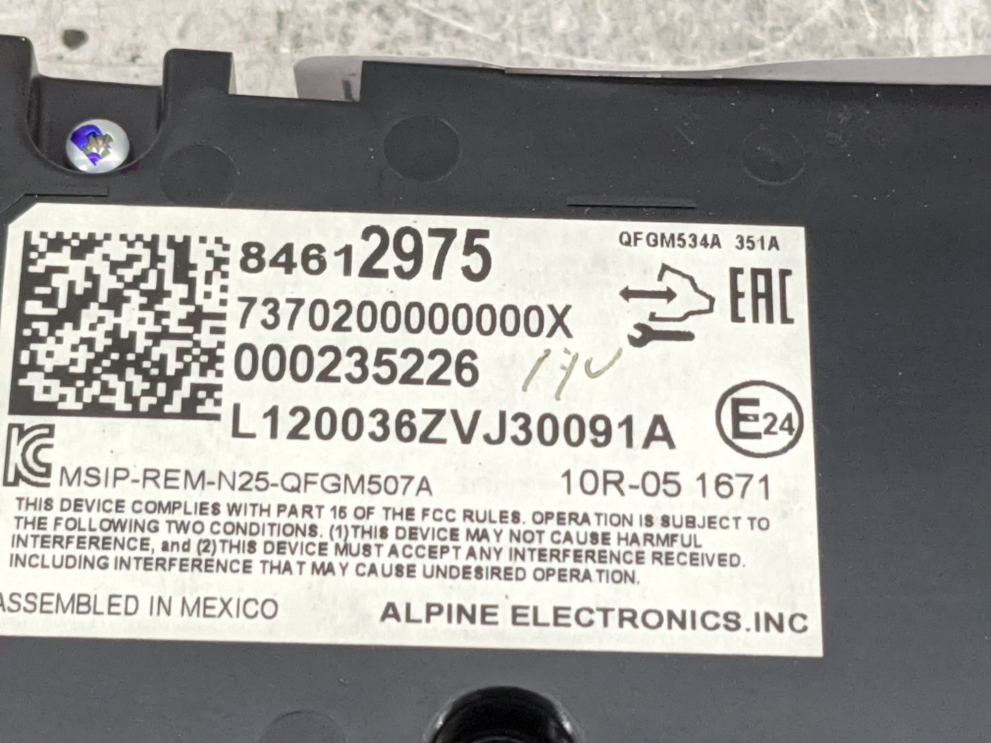 2019-2021 Chevrolet Equinox Climate Control Module Temperature AC/Heater Replacement P/N:84612975 7370200000000X Fits OEM Us