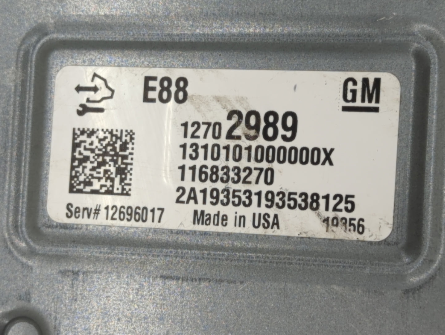 2020-2022 Chevrolet Equinox PCM Engine Control Computer ECU ECM PCU OEM P/N:12702989 Fits Fits 2020 2021 2022 OEM Used Auto 