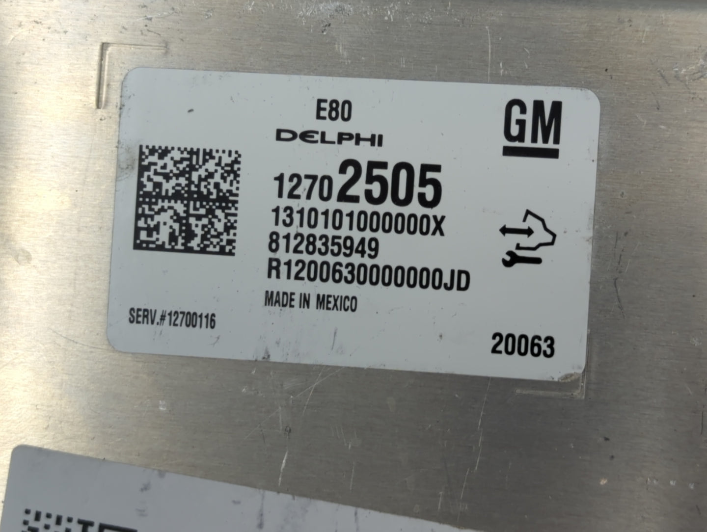 2018-2020 Chevrolet Equinox PCM Engine Control Computer ECU ECM PCU OEM P/N:12702505 12697837 Fits OEM Used Auto Parts - Oem